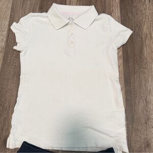 Cherokee Classic White Polo Shirt, Size Medium